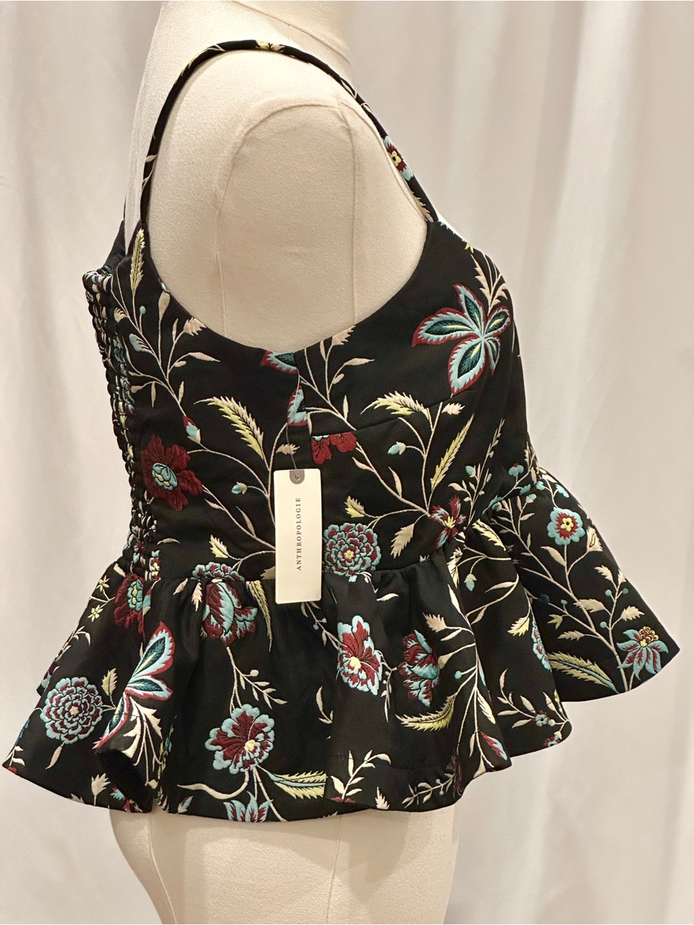 Anthropologie Floral Peplum Cami Top – New With Tags - Picture 6 of 12